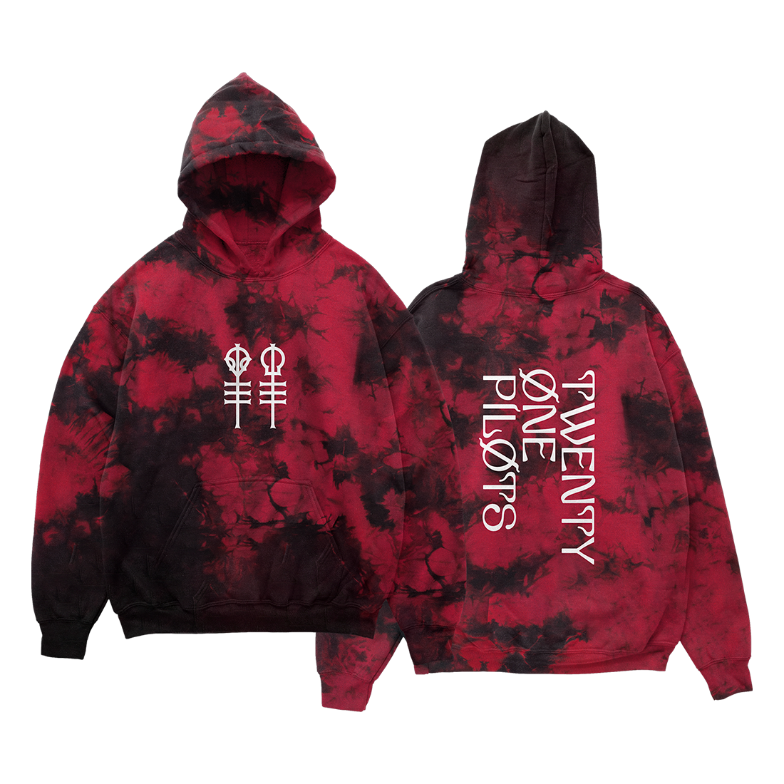 Keys Red Wash Hoodie